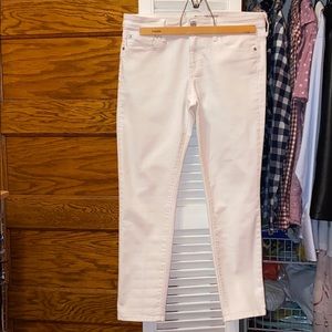 GAP white girlfriend jeans